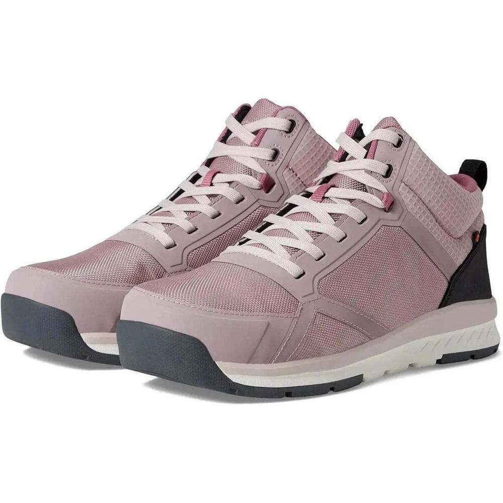 $130 Bogs Womens Sandstone Mid Composite Safety Toe  9.5 Ankle Boots Misty Rose